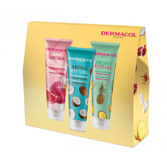 KAZETA DERMACOL AROMA RITUAL 3xSPRCHOVÝ GÉL MIX I. X22