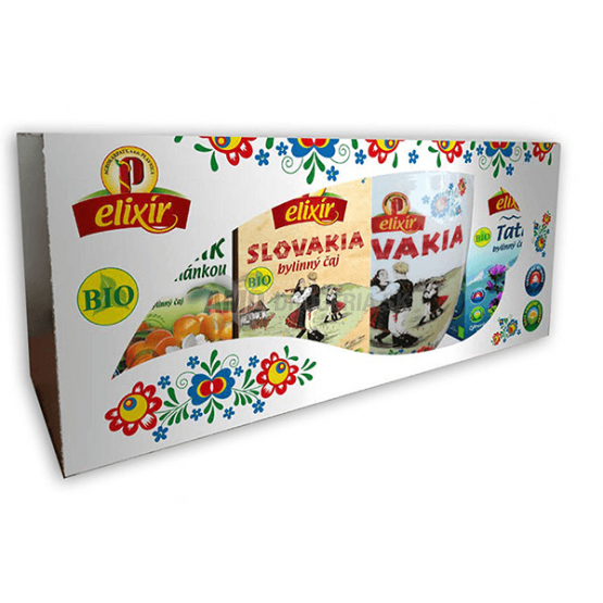 KAZETA ČAJOVÁ AGROKARPATY BIO SADA 90G + HRNČEK 450ML