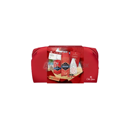 KAZETA OLD SPICE CAPTAIN STICK 50ML + SPRCHOVÝ GÉL 250ML +  VODA PO HOLENÍ 100ML