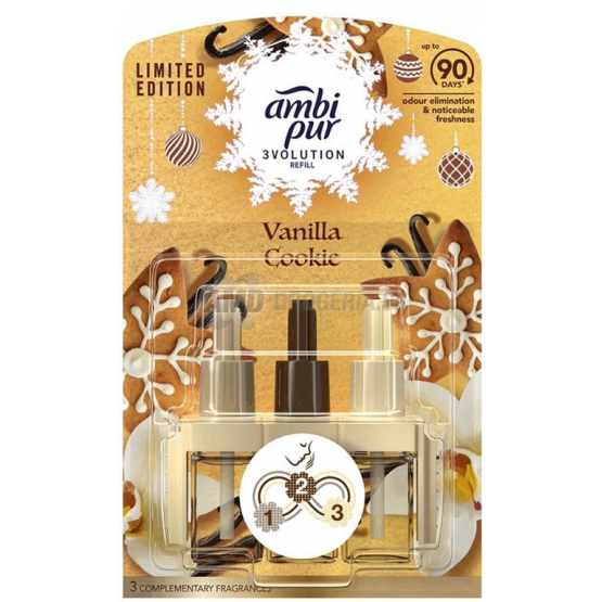 AMBI PUR NÁHRADNÁ NÁPLŇ DO ELEKTRICKÉHO OSVIEŽOVAČA VZDUCHU 3VOL 20ML VANILLA COOKIE