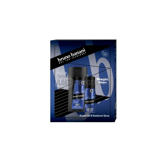 KAZETA BRUNO BANANI MEN MAGIC MAN DEODORANT 150ML + SPRCHOVÝ GÉL 250ML