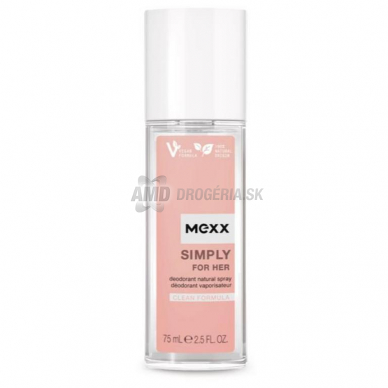 Mexx Simply Woman parfumovaný dezodorant, 75 ml