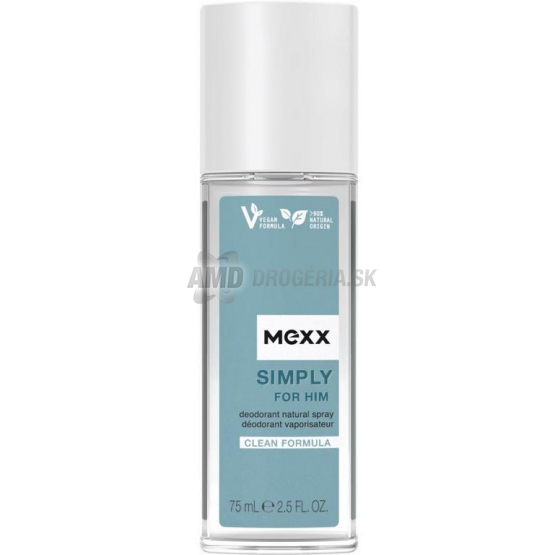 Mexx Simply For Him deodorant v spreji, 75 ml