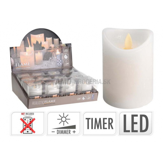 LED SVIECKA S ČASOVAČOM BIELA 75X100MM 1KS