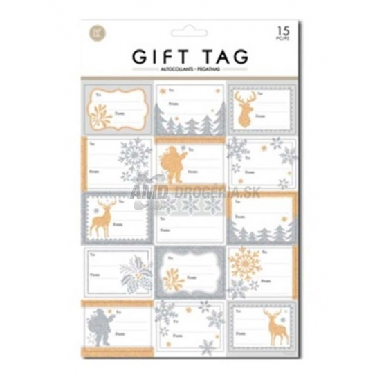 MENOVKY VIANOČNÉ SAMOLEPIACE 203X309/15KS