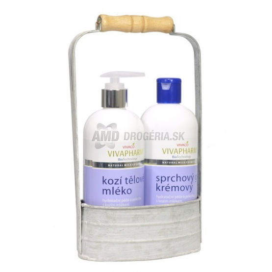 KAZETA KOZIE MLIEKO SPRCHOVÝ GÉL 400ML + TELOVÉ MLIEKO 400ML