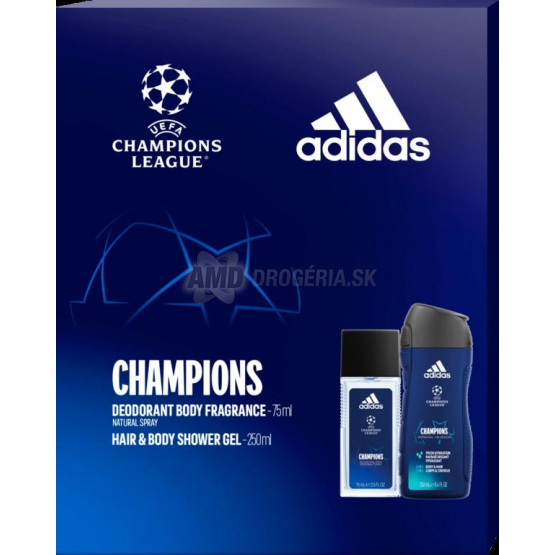 KAZETA ADIDAS MEN UEFA VIII CHAMPIONS LEAGUE DNS + SPRCHOVÝ GÉL X22