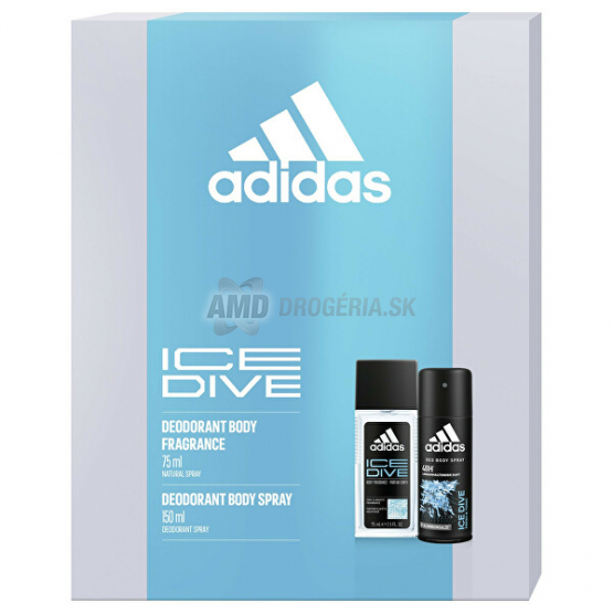 KAZETA ADIDAS MEN ICE DIVE DNS 75ML + DEODORANT 150ML 