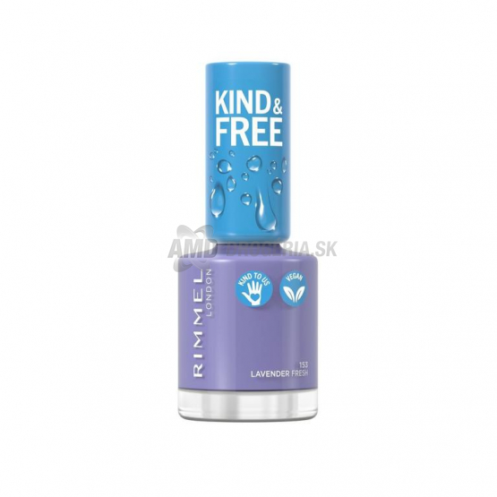 Rimmel Kind & Free lak na nechty 153 Lavender Light, 8 ml
