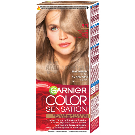 GARNIER COLOR SENSATION  PERLEŤOVO-POPOLAVÁ BLOND 8.11  