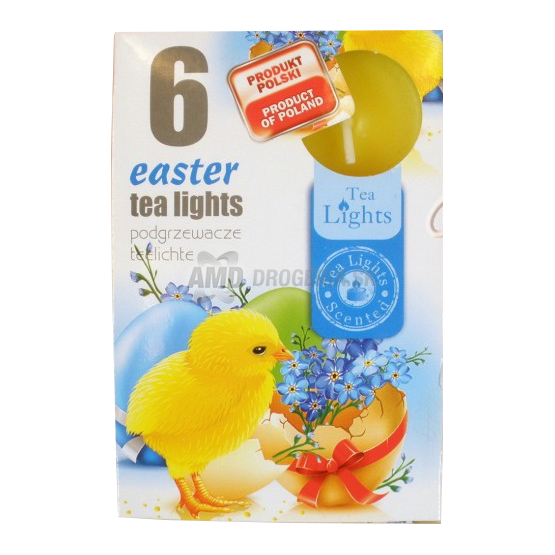 TEA LIGHTS KAHANEC VOŇAVÝ EASTER 6 KS