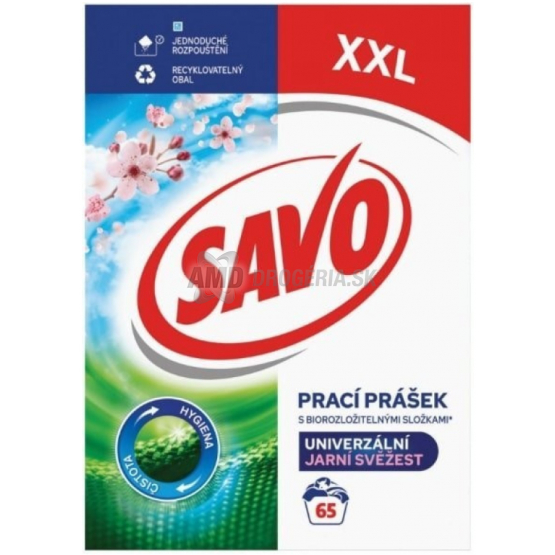 SAVO JARNÁ SVIEŽOSŤ UNIVERZÁLNY PRÁŠOK NA PRANIE  65PD 4,55KG