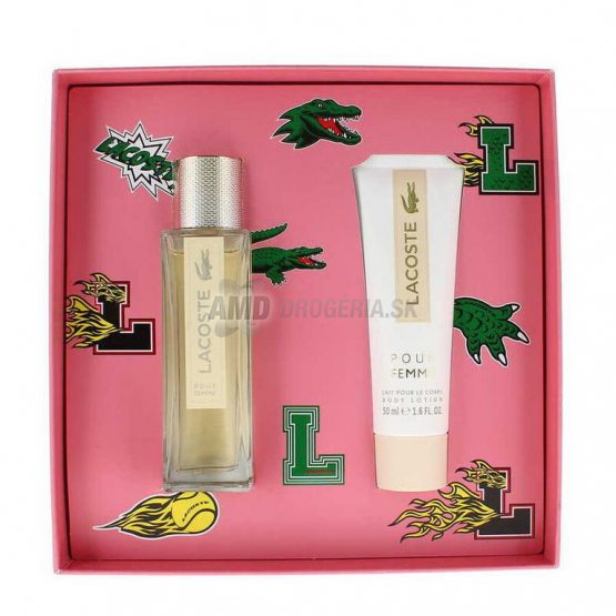 Lacoste Pour Femme darčeková sada, EDP 50 ml + telové mlieko 50 ml