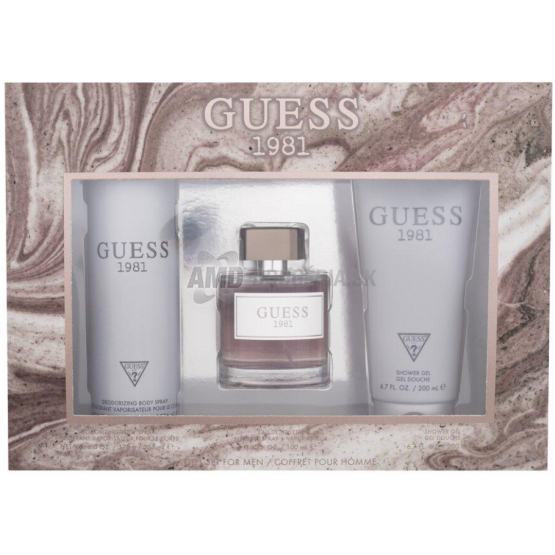 KAZETA GUESS 1981 MAN DEODORANT 226ML + EDT 100ML + SPRCHOVÝ GÉL 200ML 