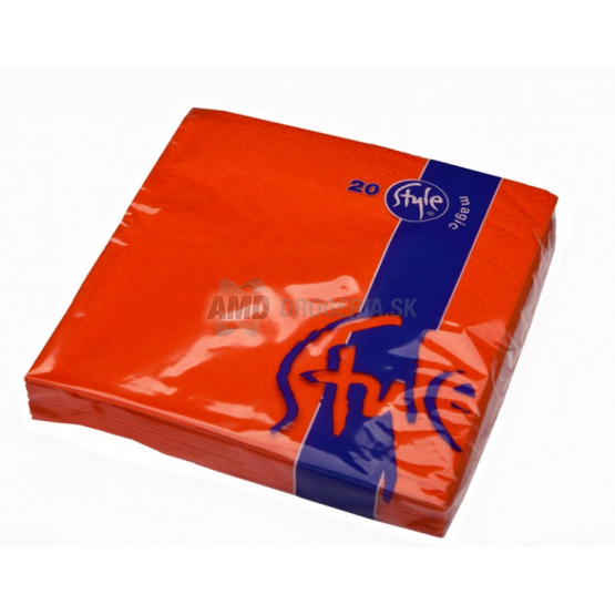 SERVÍTKY TMAVOORANŽOVÉ 20 KS