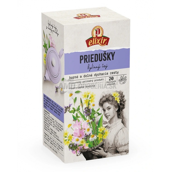 Agrokarpaty Elixír Priedušky bylinný čaj, 20 x 2 g