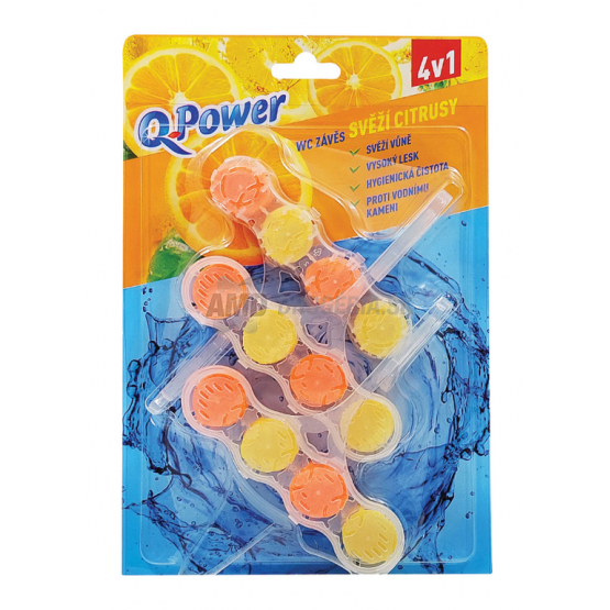 Q POWER WC ZÁVES SVIEŽI CITRUS 3KS 