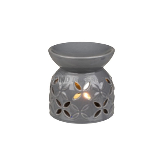 AROMALAMPA KERAMICKÁ ŠEDÁ 95X110MM