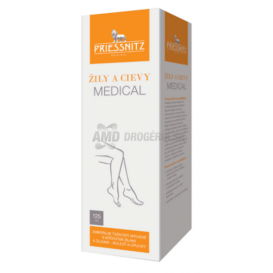 PRIESNITZ GÉL NA ŽILY A CIEVY MEDICAL 125ML