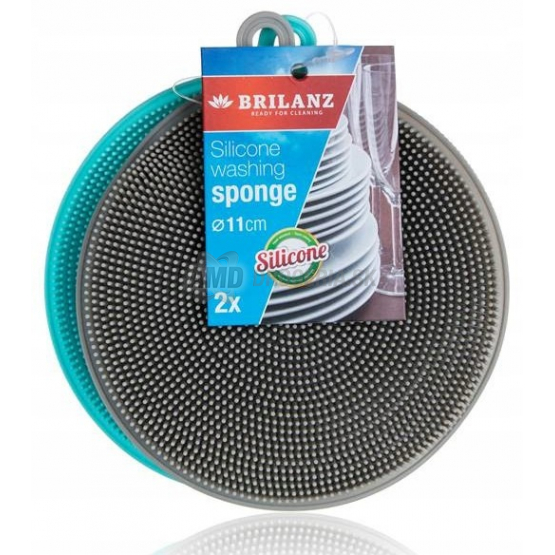 Brilanz Silikónové hubky na riad Ø 11 cm, 2 ks
