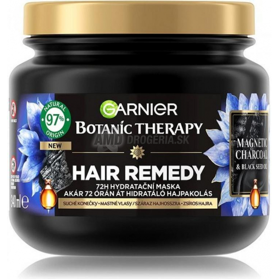 GARNIER BOTANIC MASKA HAIR REMEDY CHARCHOAL 340ML