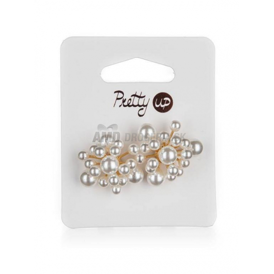 PRETTY UP NÁUŠNICE PERLY RETRO 3X3CM  1 PÁR