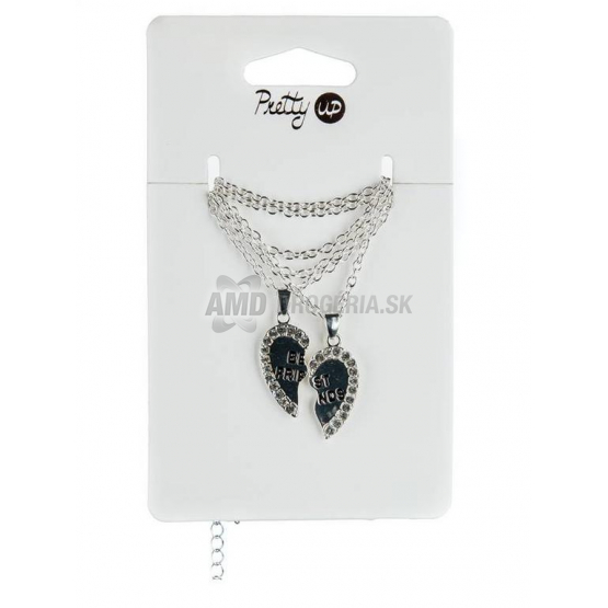 PRETTY UP RETIAZKA S PRÍVESKOM POLENE SRDCE 2KS