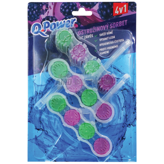 Q POWER WC ZÁVES OSTRUŽINOVÝ SORBET  3KS 