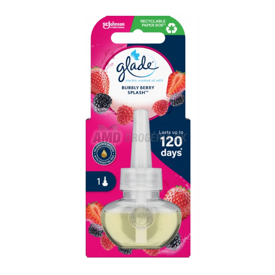 GLADE ELECTRIC NÁHRADNÁ NÁPLŇ BUBBLY BERRY SPLASH 20ML 