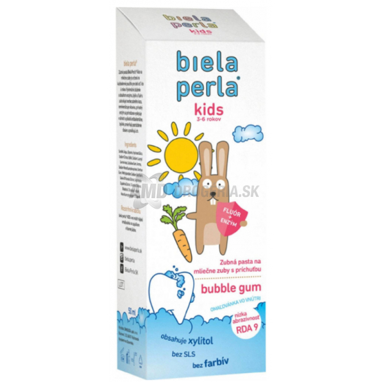 BIELA PERLA ZUBNÁ PASTA 50 ML KIDS 3-6 ROKOV