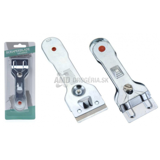 ŠKRABKA NA SKLOKERAMICKÉ DOSKY 14 CM ZINKOVÁ 