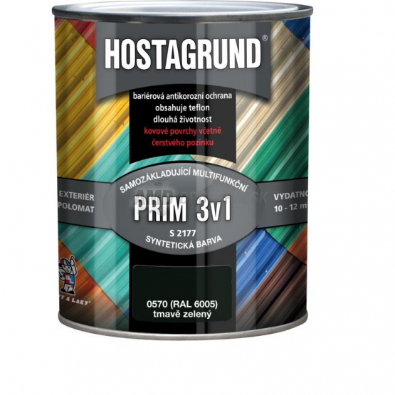 Hostagrund Prim 3v1 antracit, 0,6 l