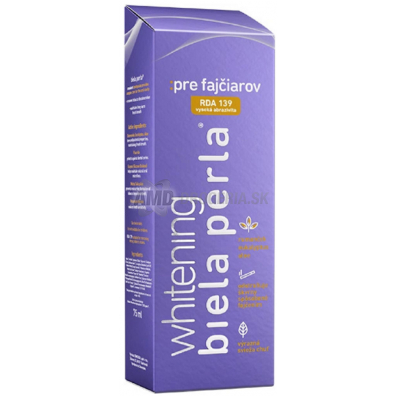 BIELA PERLA ZUBNÁ PASTA 75 ML PRE FAJČIAROV
