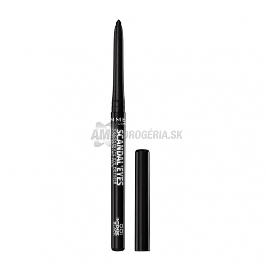 Rimmel Scandaleyes Exaggerate ceruzka na oči, odtieň 001 Intense Black