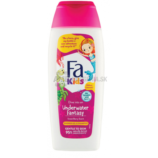 FA SPRCHOVÝ GÉL A ŠAMPÓN KIDS MORSKÁ PANNA 400ML 