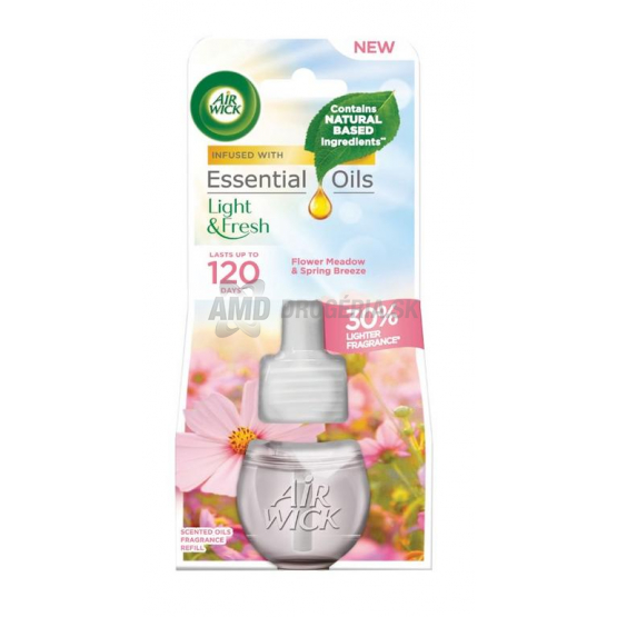 AIR WICK ESSENTIAL OILS TEKUTÁ NÁPLŇ DO ELEKTRICKÉHO OSVIEŽOVAČA ROZKVITNUTÁ LÚKA  19ML