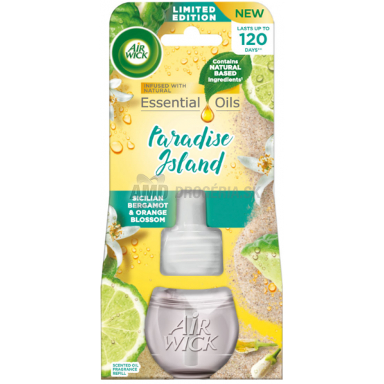 AIR WICK NÁHRADNÁ NÁPLŇ DO ELEKTRICKÉHO STROJČEKOA  SICILSKY BERGAMOT A ORANGE BLOSSOM19ML