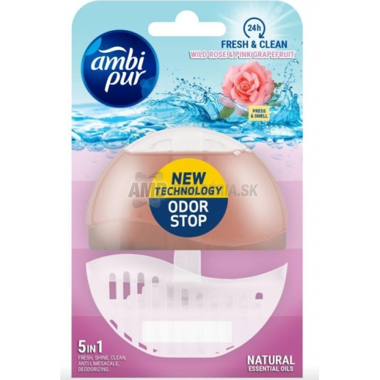 AMBI PUR WC BLOK GÉLOVÝ WILD ROSE A PINK GRAP 55ML 