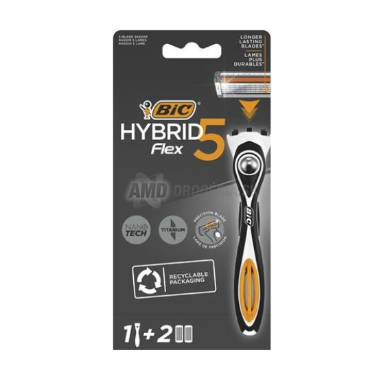 BIC STROJČEK FLEX5 HYBRID +2 NÁHRADNÉ HLAVICE