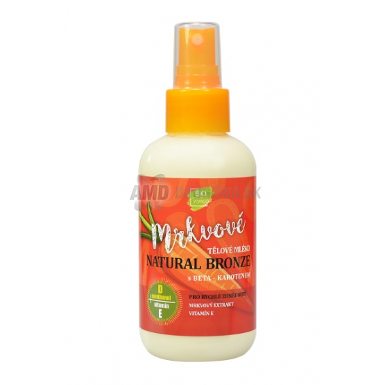 VIVACO SUN MRKVA TELOVÉ MLIEKO  NATURAL BRONZE 150ML  PRE RÝCHLE ZHNEDNUTIE