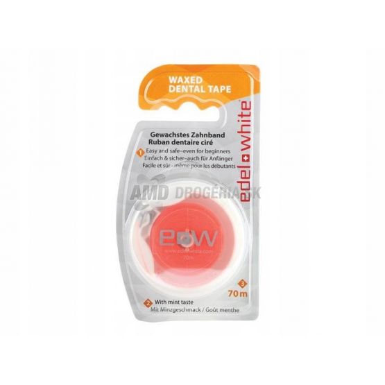 Edel+White Voskovaná dentálna páska Easy Tape, mätová, 70 m