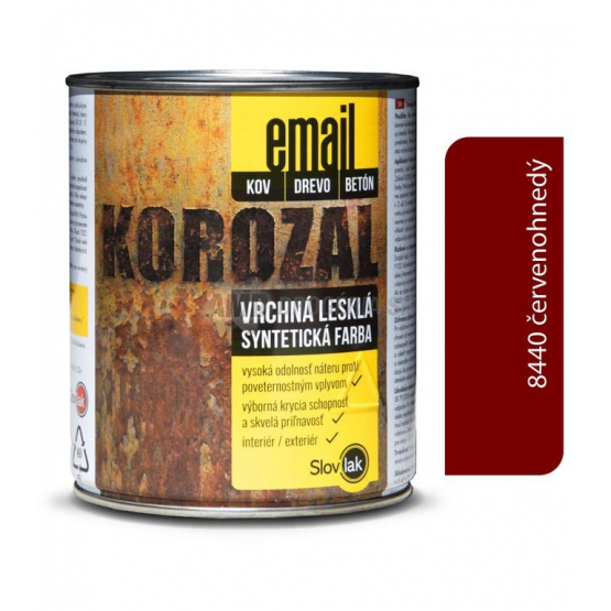 KOROZAL EMAIL 8440 ČERVENOHNEDÝ 3 KG