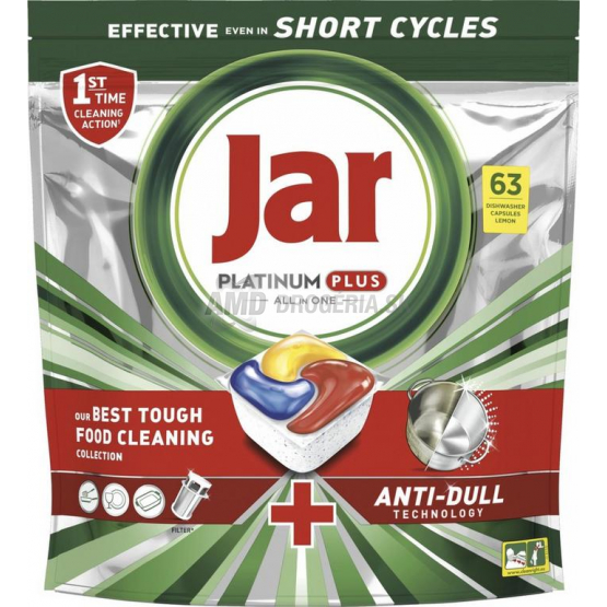 JAR KAPSULE  PLATINUM PLUS LEMON 63KS