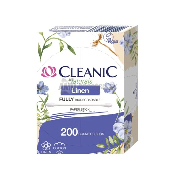 CLEANIC NATURALS  VATOVÉ TYČINKY KRABIČKA LINEN  200KS