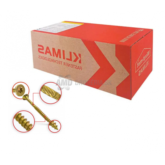 SKRUTKA KMWHT 4X45 KONŠTRUKČNÁ SO ZAPUSTENOU HLAVOU TX20 ZZ BALENIE 300KS/KRABICA