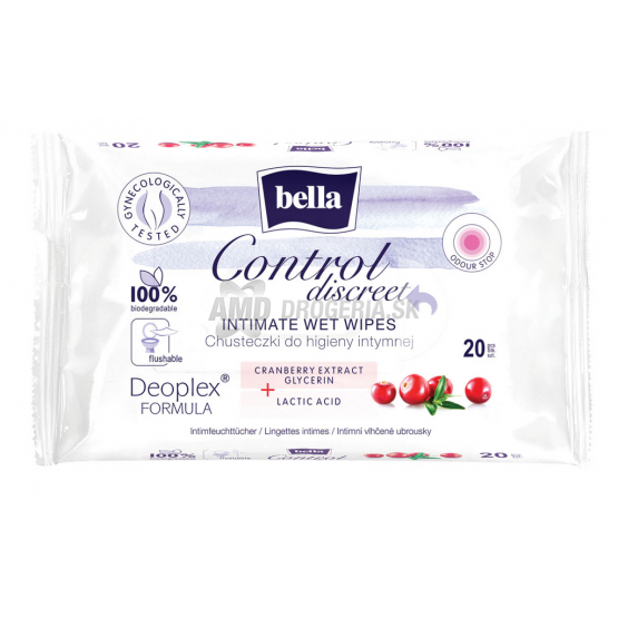 BELLA DÁMSKE INTÍMNE VLHČENÉ OBRÚSKY 20KS 