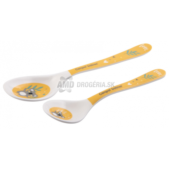 CANPOL MELAMINOVE LYZICKY 2KS 9M+ EXOTIC ANNIMALS ZLTE