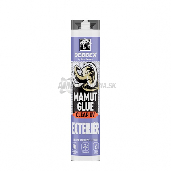 Den Braven Mamut Glue Clear UV transparentné lepidlo, 290 ml