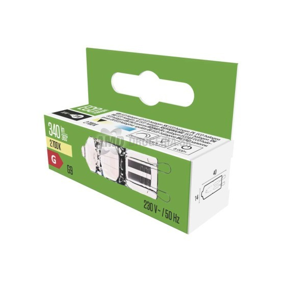 EMOS  HALOGEN ŽIAROVKA ECO G9 30W TEPLÁ BIELA