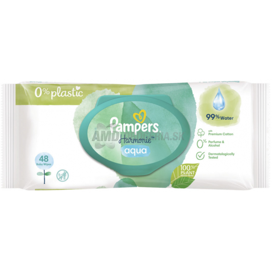 PAMPERS WIPES  HARMONIE AQUA 48KS